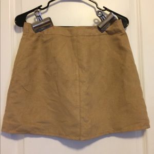 Divided Vegan Suede Mini Skirt New